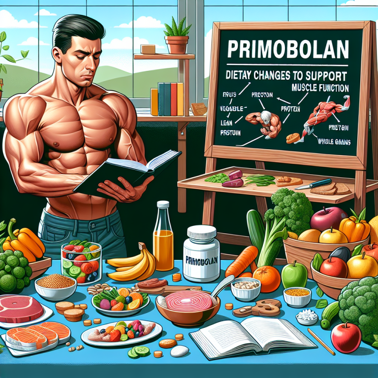 Ernährungsumstellung zur Unterstützung der Muskelfunktion: Die Rolle von Primobolan.