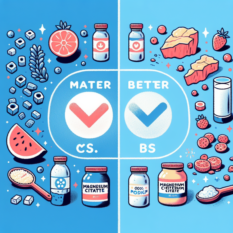 Vergleich von Magnesiumcitrat und Magnesiumoxid: Welches ist besser?